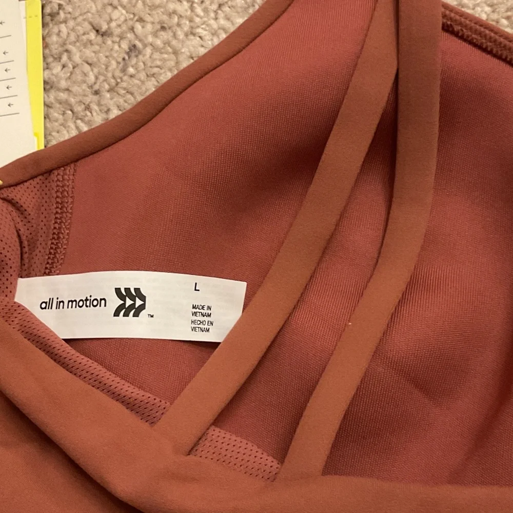 all in motion Rust-Brown Double-Strap Cropped Tank - Picture 3 of 6